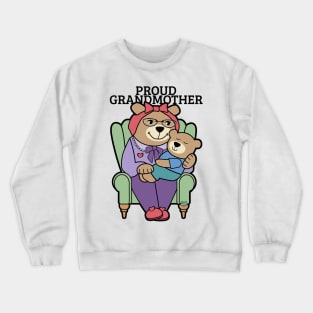 Proud Grandmother Bear with Child Crewneck Sweatshirt